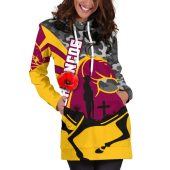 Nrl Brisbane Broncos Anzac Day Camo Style Women Hoodie Dress 4.jpg - demo10