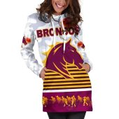 Nrl Brisbane Broncos Anzac Day Simple Style White Women Hoodie Dress 3.jpg - demo10