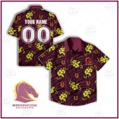 Nrl Brisbane Broncos Custom Name Number Tribal Hawaiian Shirt 5435.jpg - demo10