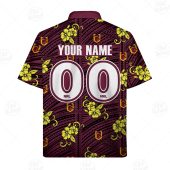 Nrl Brisbane Broncos Custom Name Number Tribal Hawaiian Shirt 5442.jpg - demo10