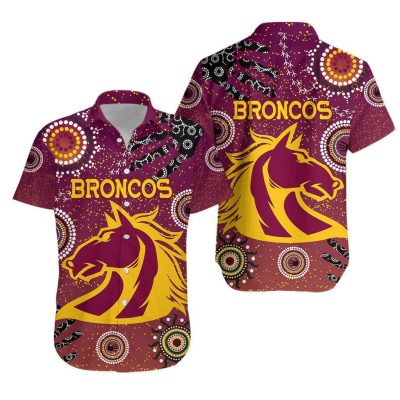 NRL Brisbane Broncos Indigenous Hawaiian Shirt