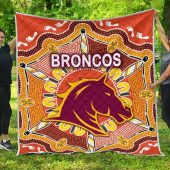 NRL Brisbane Broncos Indigenous Quilt Blanket