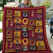 NRL Brisbane Broncos Quilt Blanket V4