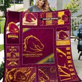 NRL Brisbane Broncos Quilt Blanket V5
