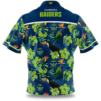 NRL Canberra Raiders Floral Hawaiian Shirt
