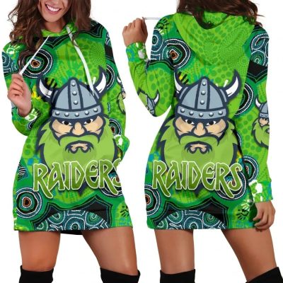 NRL Canberra Raiders Indigenous Women Hoodie Dress