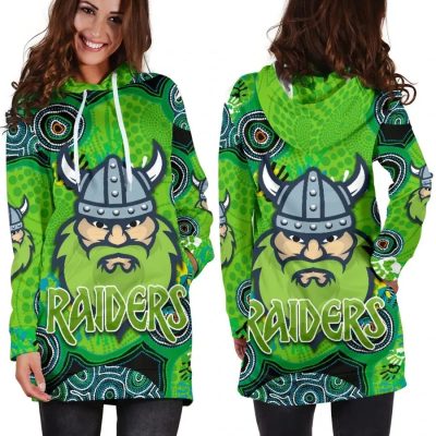 NRL Canberra Raiders Indigenous Women Hoodie Dress