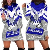 NRL Canterbury-Bankstown Bulldogs Aboriginal Custom Name Women Hoodie Dress
