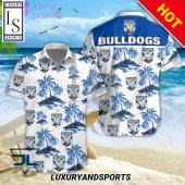 NRL Canterbury-Bankstown Bulldogs Coconut Tree Islands Hawaiian Shirt