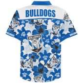 Nrl Canterbury Bankstown Bulldogs Floral Custom Text Hawaiian Shirt 0031.jpg - demo10