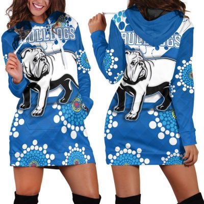 NRL Canterbury-Bankstown Bulldogs Rugby Team Women Hoodie Dress