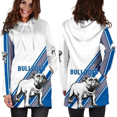 NRL Canterbury-Bankstown Bulldogs Simple Style Women Hoodie Dress