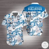 NRL Canterbury-Bankstown Bulldogs Tropical Flowers Hawaiian Shirt