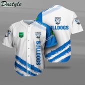 NRL Canterbury-Bankstown Bulldogs White Blue Baseball Jersey