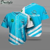 NRL Cronulla-Sutherland Sharks Blue White Baseball Jersey
