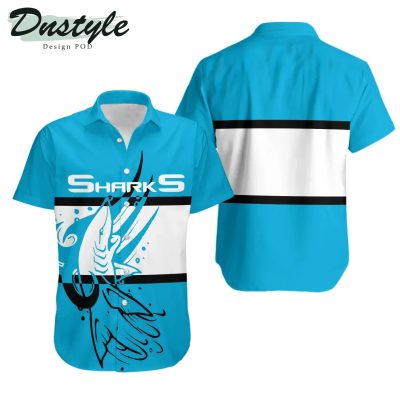 NRL Cronulla-Sutherland Sharks Blue White Hawaiian Shirt