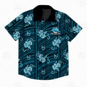 Nrl Cronulla Sutherland Sharks Custom Name Number Tribal Hawaiian Shirt 0821.jpg - demo10