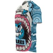 Nrl Cronulla Sutherland Sharks Indigenous Custom Text Baseball Jersey 0223.jpeg - demo10