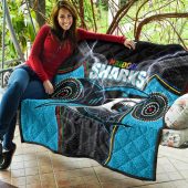 Nrl Cronulla Sutherland Sharks Naidoc Week Quilt Blanket 1611.jpg - demo10