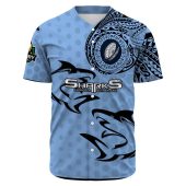 Nrl Cronulla Sutherland Sharks Polynesian Tattoo Style Baseball Jersey 0328.jpeg - demo10