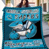 NRL Cronulla-Sutherland Sharks Quilt Blanket V2