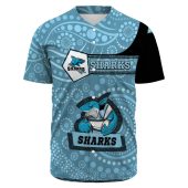 Nrl Cronulla Sutherland Sharks Simple Indigenous Baseball Jersey 0300.jpeg - demo10