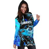 Nrl Cronulla Sutherland Sharks Unique Indigenous Women Hoodie Dress 3.jpg - demo10