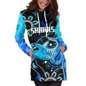 Nrl Cronulla Sutherland Sharks Unique Indigenous Women Hoodie Dress 4.jpg - demo10