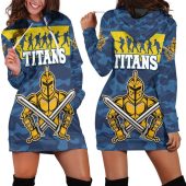 NRL Gold Coast Titans ANZAC Camo Women Hoodie Dress V1
