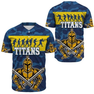 NRL Gold Coast Titans ANZAC Victory Baseball Jersey NRL Gold Coast Titans ANZAC Victory Baseball Jersey