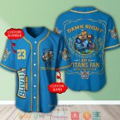 NRL Gold Coast Titans Fan Now And Forever Custom Name Number Baseball Jersey
