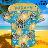 Nrl Gold Coast Titans Floral Custom Text Hawaiian Shirt 3234.jpg - demo10