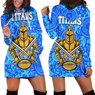 NRL Gold Coast Titans Indigenous Women Hoodie Dress