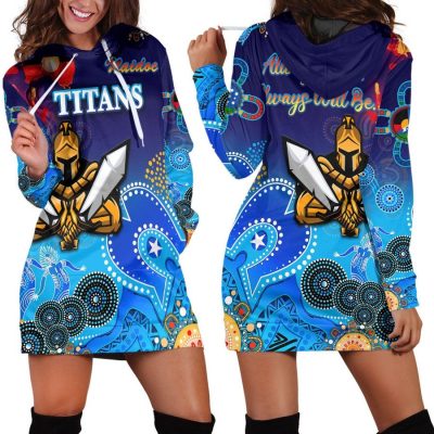 NRL Gold Coast Titans NAIDOC Women Hoodie Dress