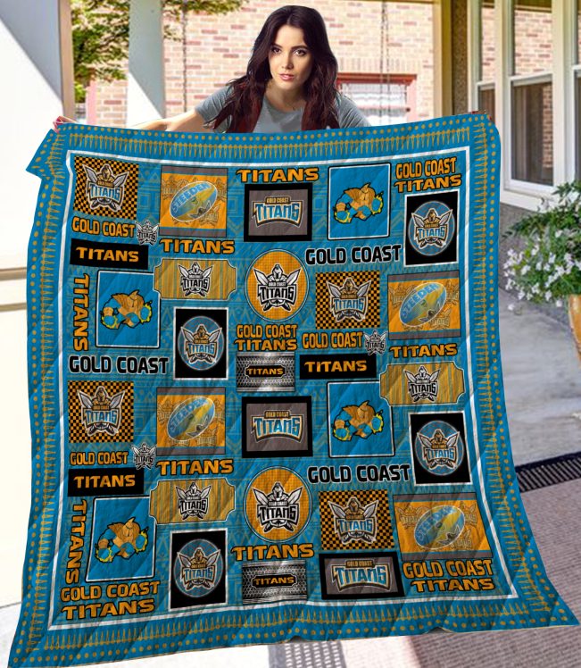 NRL Gold Coast Titans Quilt Blanket V1