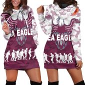 NRL Manly Warringah Sea Eagles ANZAC Camoflage Women Hoodie Dress