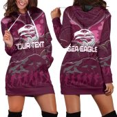 NRL Manly Warringah Sea Eagles ANZAC Day Custom Text Women Hoodie Dress