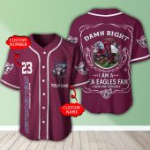 NRL Manly Warringah Sea Eagles Fan Now And Forever Custom Name Number Baseball Jersey