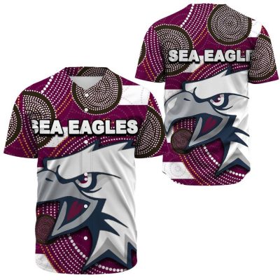 NRL Manly Warringah Sea Eagles Indigenous Baseball Jersey