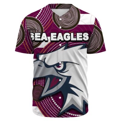 NRL Manly Warringah Sea Eagles Indigenous Baseball Jersey
