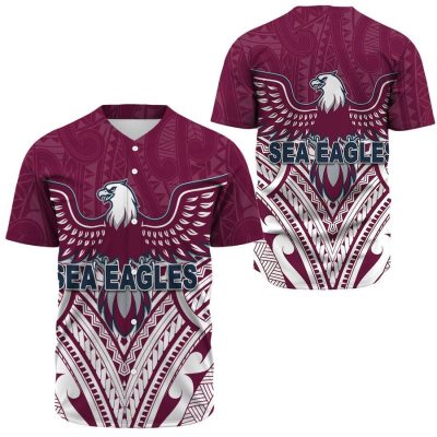 NRL Manly Warringah Sea Eagles Indigenous Rugby Team Baseball Jersey