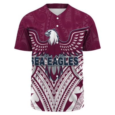 NRL Manly Warringah Sea Eagles Indigenous Rugby Team Baseball Jersey