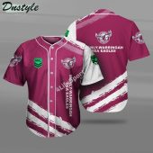 NRL Manly Warringah Sea Eagles Maroon White Baseball Jersey