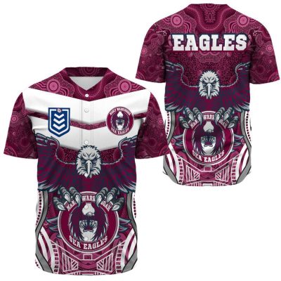 NRL Manly Warringah Sea Eagles New Style Baseball Jersey