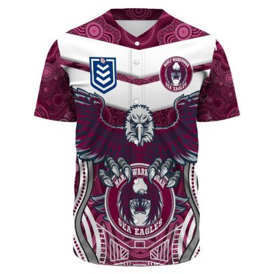 NRL Manly Warringah Sea Eagles New Style Baseball Jersey