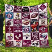 NRL Manly Warringah Sea Eagles Quilt Blanket V1
