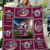 NRL Manly Warringah Sea Eagles Quilt Blanket V3