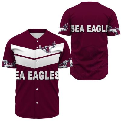 NRL Manly Warringah Sea Eagles Rugby Team Baseball Jersey