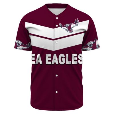 NRL Manly Warringah Sea Eagles Rugby Team Baseball Jersey