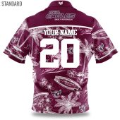 Nrl Manly Warringah Sea Eagles Surfboard Custom Name Number Hawaiian Shirt 4521.jpg - demo10